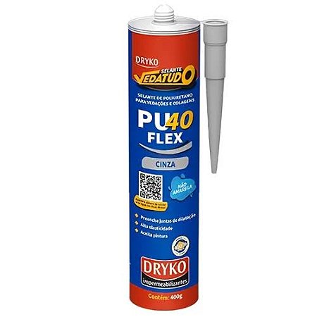 Selante Vedatudo Poliuretano Cinza 400g