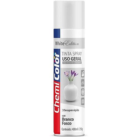 Tinta Spray Branco Fosco Chemicolor