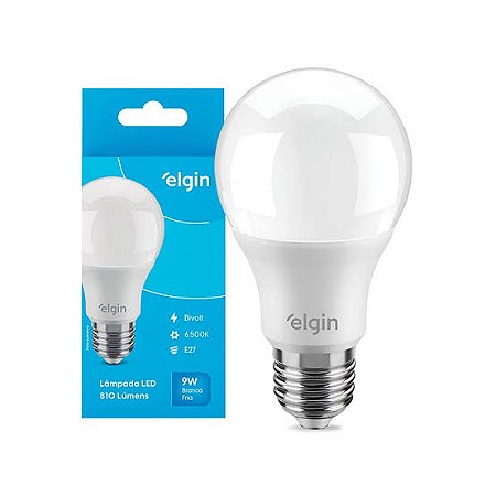 Lâmpada LED 9w Branca Fria Elgin