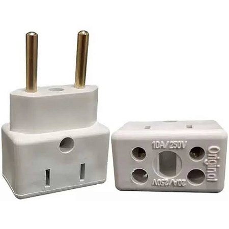 Adaptador de Tomada Benjamim 10A 250V