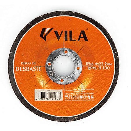 Disco Desbaste Vila 115X6.4X22.2mm