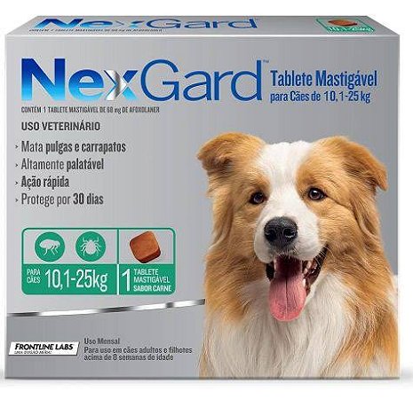 Nexgard 10,1 KG - 25KG 01 Comprimido