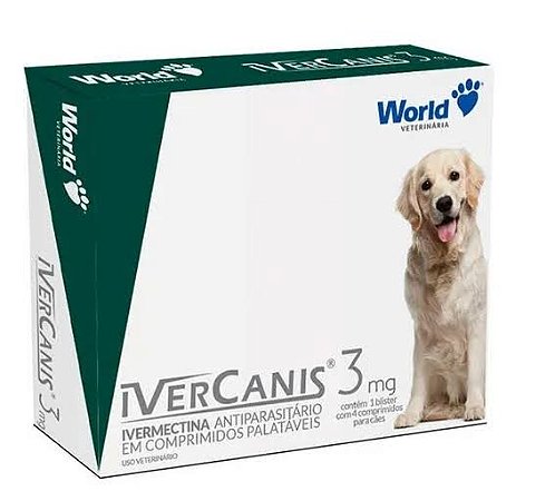 Ivercanis 3mg 4 Comprimidos