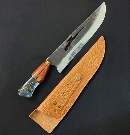 FACA PICANHEIRA MASTER AÇO INOX BRUTFORGE 10 POLEGADAS FUZIL SNIPER