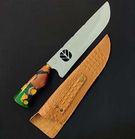 FACA PICANHEIRA MASTER AÇO INOX POLIDA 10 POLEGADAS NEW HOLLAND TRATOR