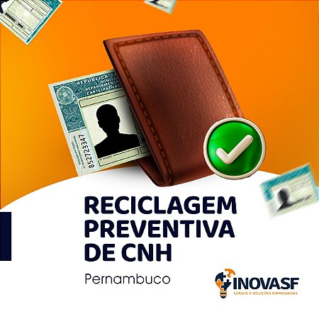 Curso online de Reciclagem Preventiva de CNH - Pernambuco
