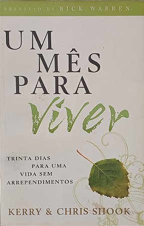 UM MÊS PARA VIVER- KERRY &CHRIS SHOOK