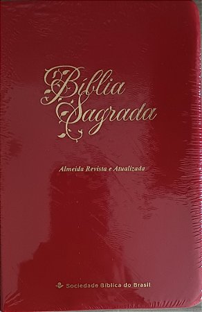 BIBLIA SAGRADA ALMEIDA REVISTA E ATUALIZADA- CAPA VERMELHA
