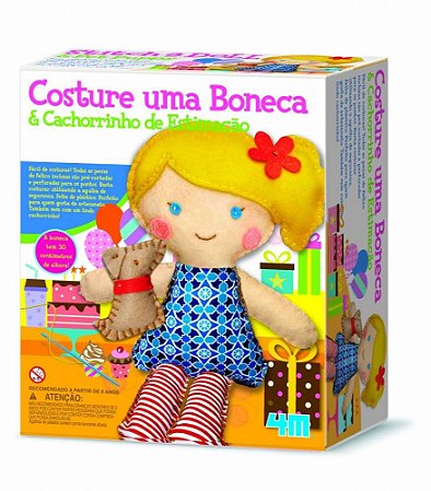 COSTURE UMA BONECA E UM CACHORRINHO DE ESTIMACAO