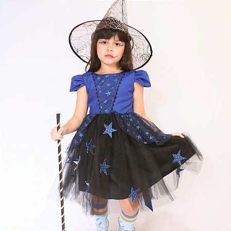 FANTASIA VESTIDO BRUXA POP HALLOWEEN A23