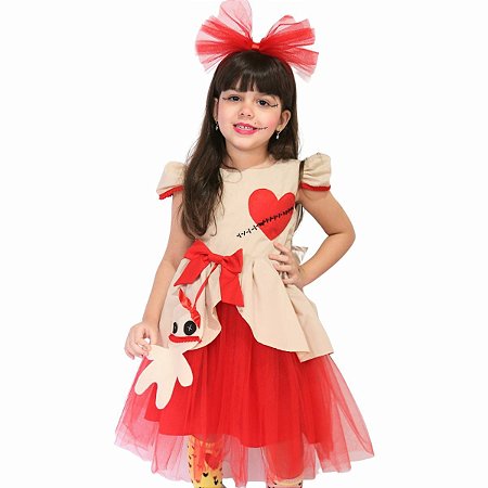 FANTASIA VESTIDO BONECA HALLOWEEN A23