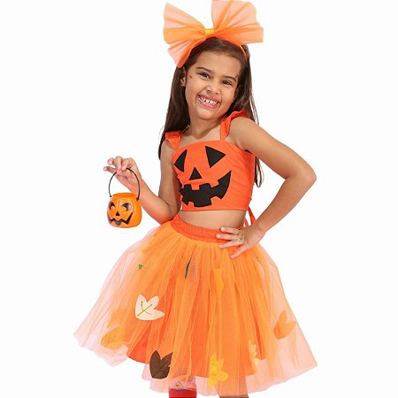 FANTASIA CONJ ABOBORA HALLOWEEN 2PC A23