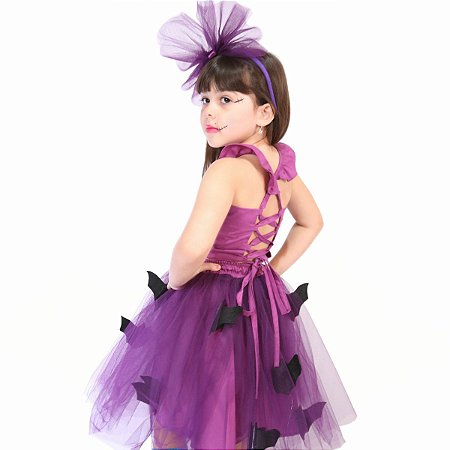 FANTASIA CONJ MORCEGO HALLOWEEN 2PC A23