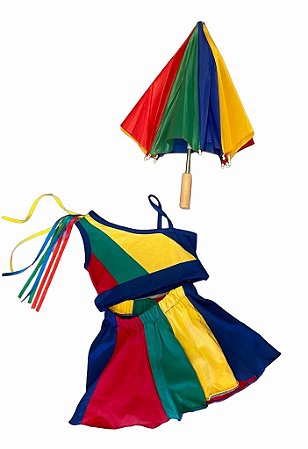 FANTASIA CARNAVAL FREVO MENINA A24
