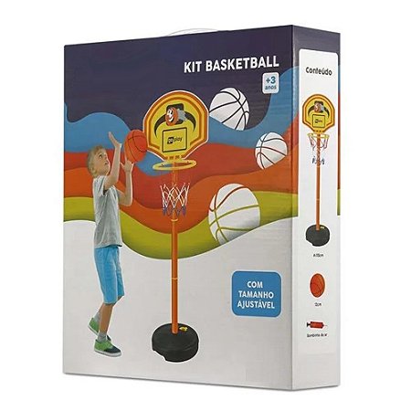 KIT BASQUETE C PEDESTAL BOLA E BOMBA