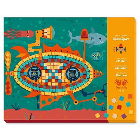 COLAGEM COM MOSAICOS AO VOLANTE