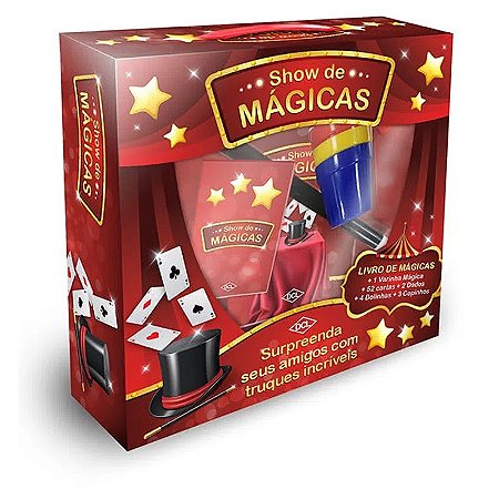SHOW DE MAGICAS LIVRO DE MAGICAS COM ACESSORIOS