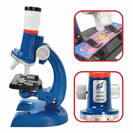 MICROSCOPIO SMART INFANTIL AMPLIACAO 100X1200 C2135