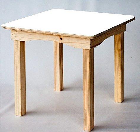 MESA INFANTIL BRANCA 50X60