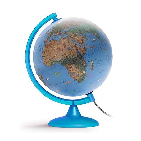 GLOBO 25CM ARCA PORTUGUES COM LUZ DESMONT