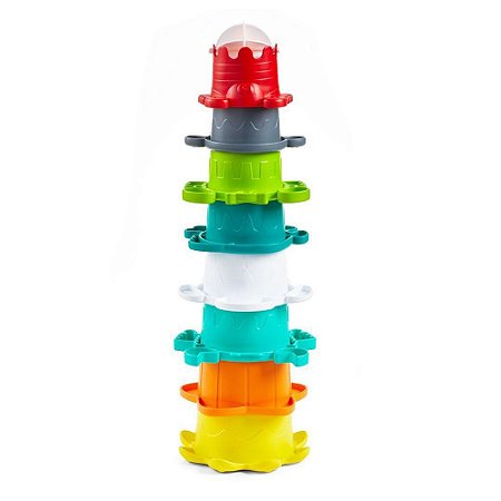 BRINQUEDO DE BANHO DE EMPILHAR INTERATIVO
