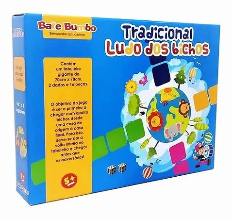 JOGO TRADICIONAL LUDO DOS BICHOS GIGANTES