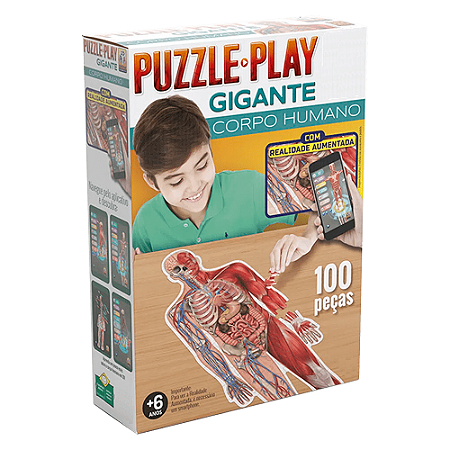QUEBRA CABECA PUZZLE ZPLAY GIGANTE CORPO HUMANO