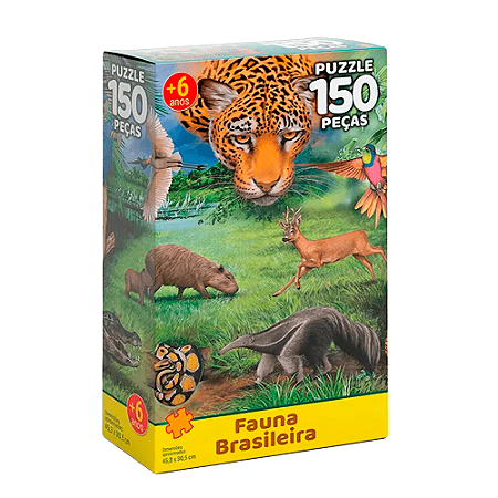 QUEBRA CABECA FAUNA BRASILEIRA 150 PCS