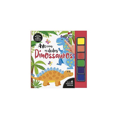 ARTE COM OS DEDOS DINOSSAUROS