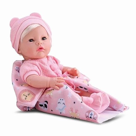BONECA NEW BORN MENINA COM CABELO