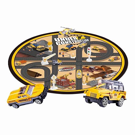 TAPETE PISTA CARRINHO CONSTRUCAO EXPRESS WHELLS