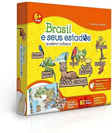 QUEBRA CABECA BRASIL E SEUS ESTADOS 82 PCS