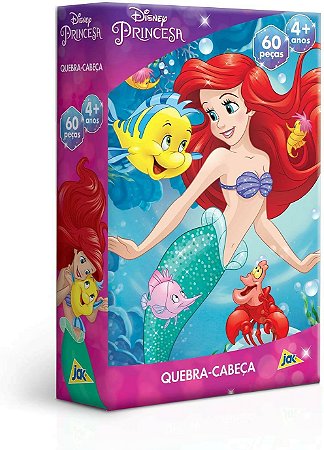 QUEBRA CABECA PRINCESAS  ARIEL  60 PECAS