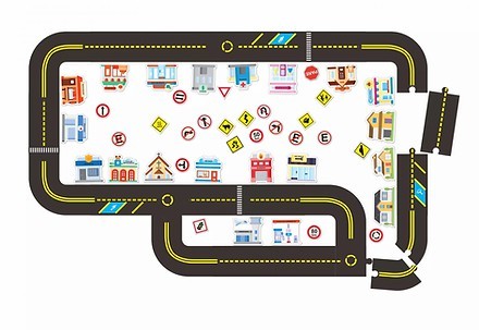 PISTA DE CARRINHO E O TRANSITO