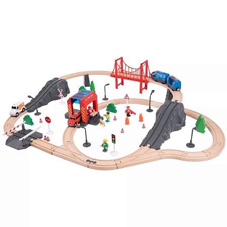 CONJUNTO PISTA DE TREM GRANDE
