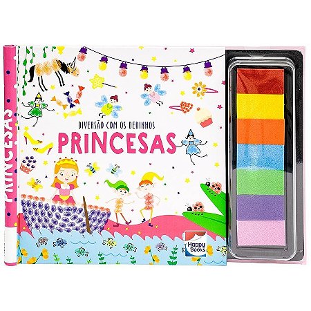 LIVRO  DIVERSAO COM OS DEDINHOS PRINCESAS