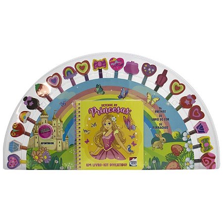 LIVRO KIT DIVERTIDO DESENHE AS PRINCESAS