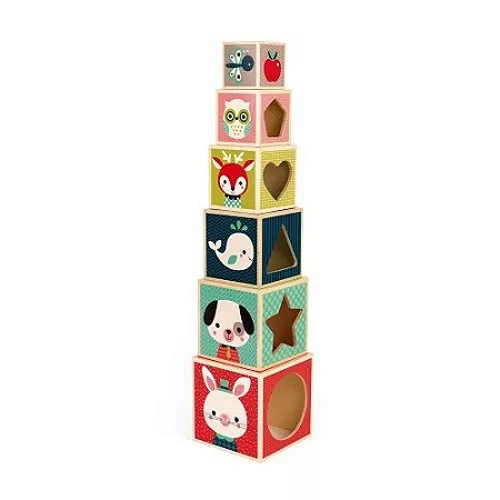PIRAMIDE DE 6 BLOCOS BABY FOREST