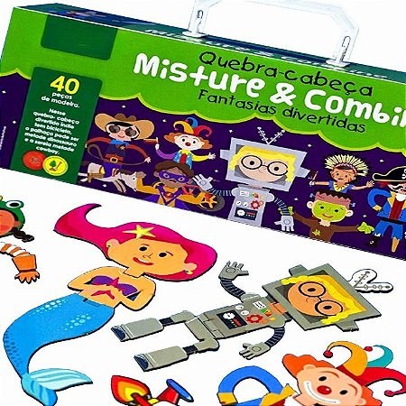 QUEBRA CABECA  MISTURE E COMBINE FANTASIAS DIVERTIDAS
