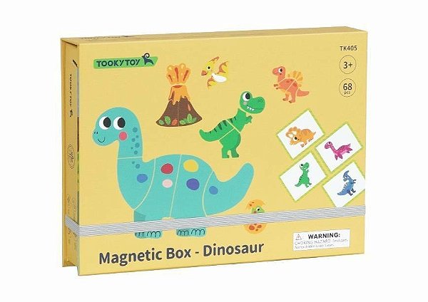 CAIXA MAGNETICA DINOSSAUROS