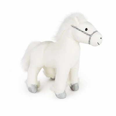 CAVALO BRANCO DE TECIDO 30CM