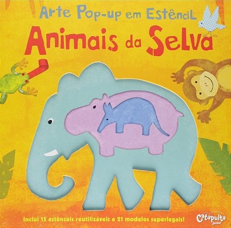 ARTE POP UP ANIMAIS DA SELVA