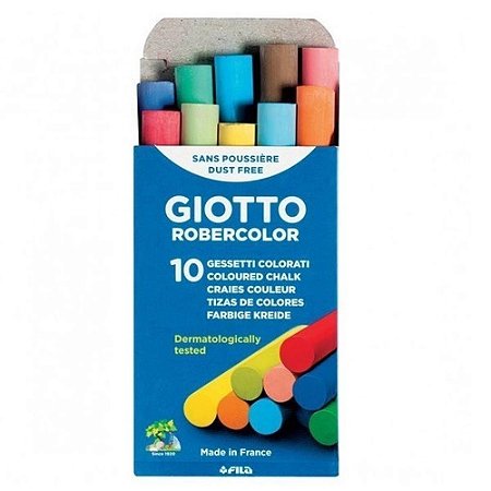 GIZ ESCOLAR 10 CORES ROBERCOLOR ANTIALERGICO