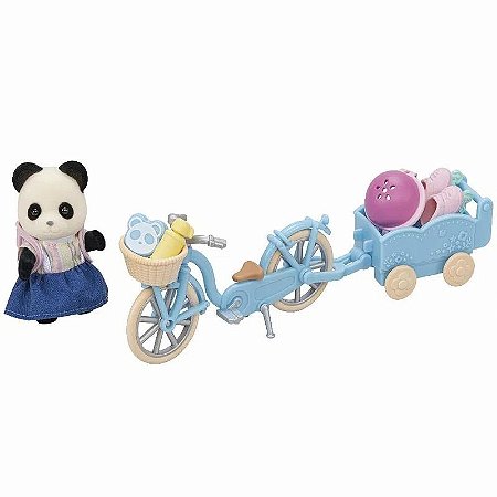 CONJUNTO BICICLETA E PATINS MENINA PANDA