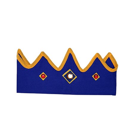 COROA DO REI AZUL COM PEDRA