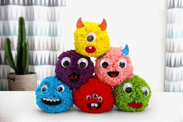 CRIANDO POM POM MONSTRINHOS