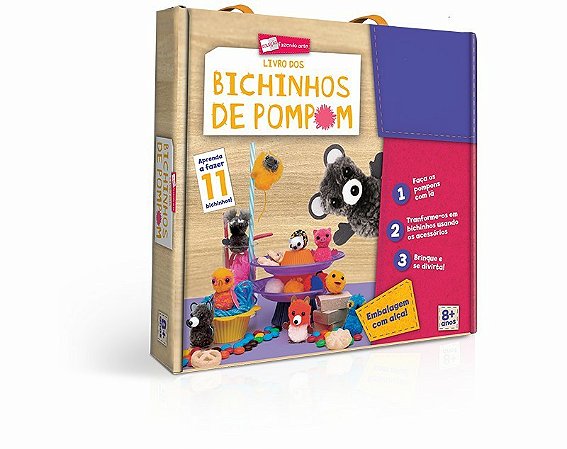 FAZENDO ARTE  LIVRO DOS BICHINHOS DE POMPOM