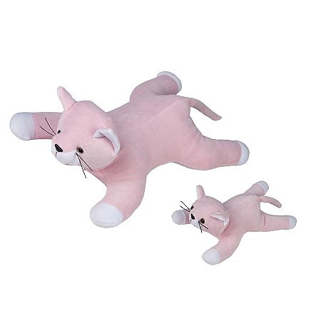 GATA MIMI COM 1 FILHOTE BEGE