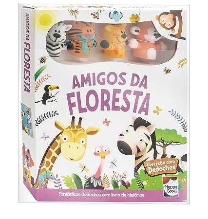 LIVRO DIVERSAO COM DEDOCHES AMIGOS DA FLORESTA