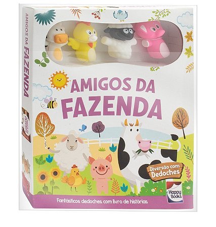 LIVRO DIVERSAO COM DEDOCHES AMIGOS DA FAZENDA